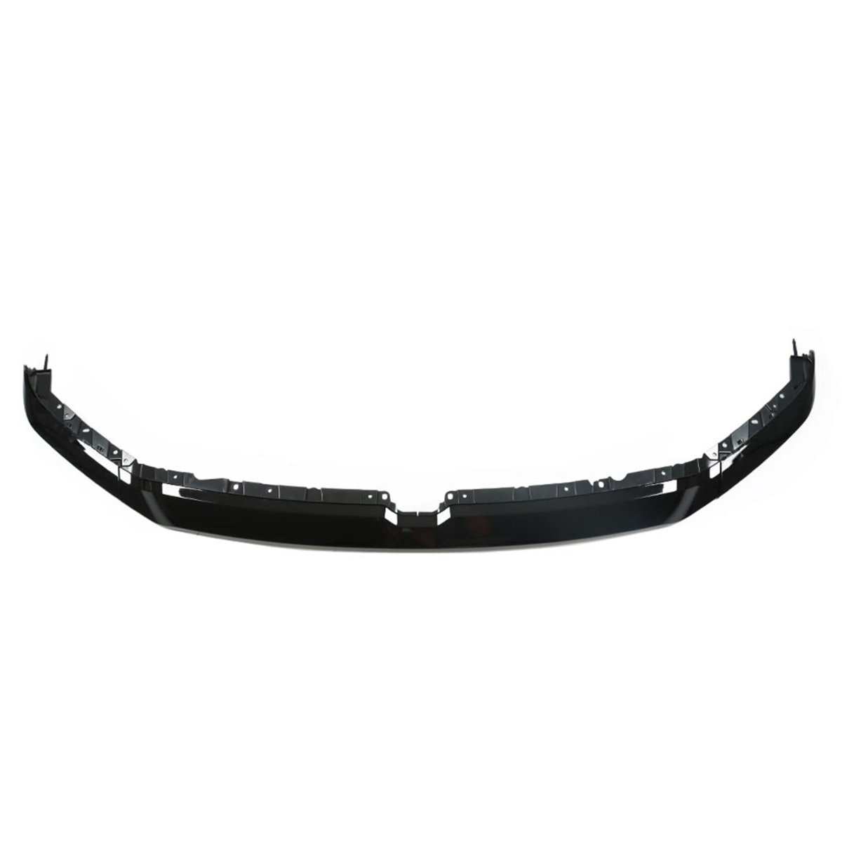 Grille Trim Molding With Brackets Gloss Black Front Upper Replacement For 2019-2022 Ram 1500