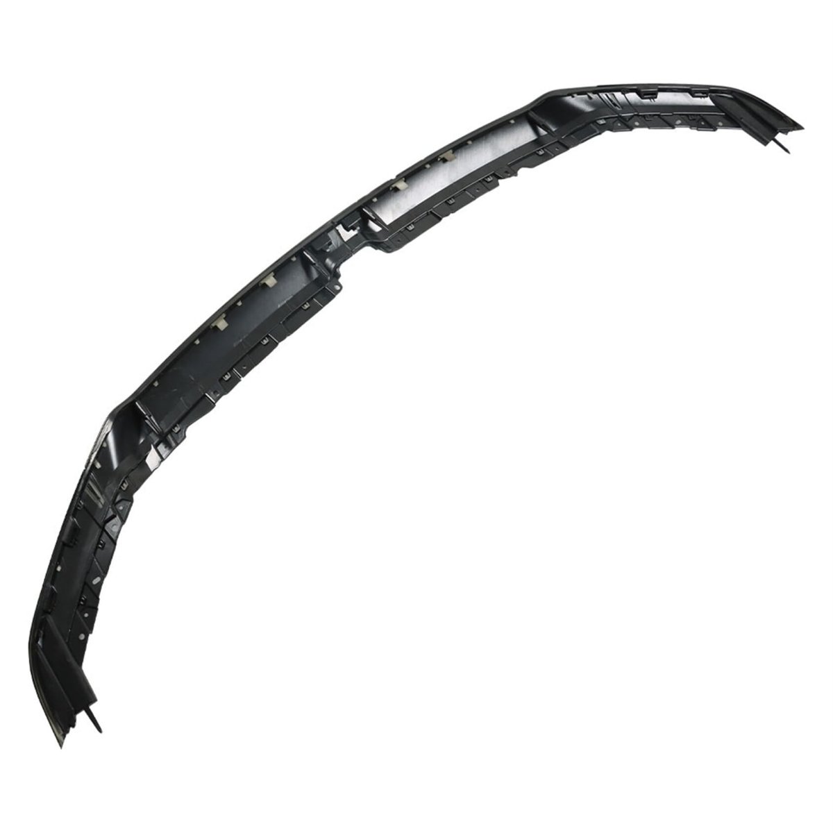 Grille Trim Molding With Brackets Gloss Black Front Upper Replacement For 2019-2022 Ram 1500