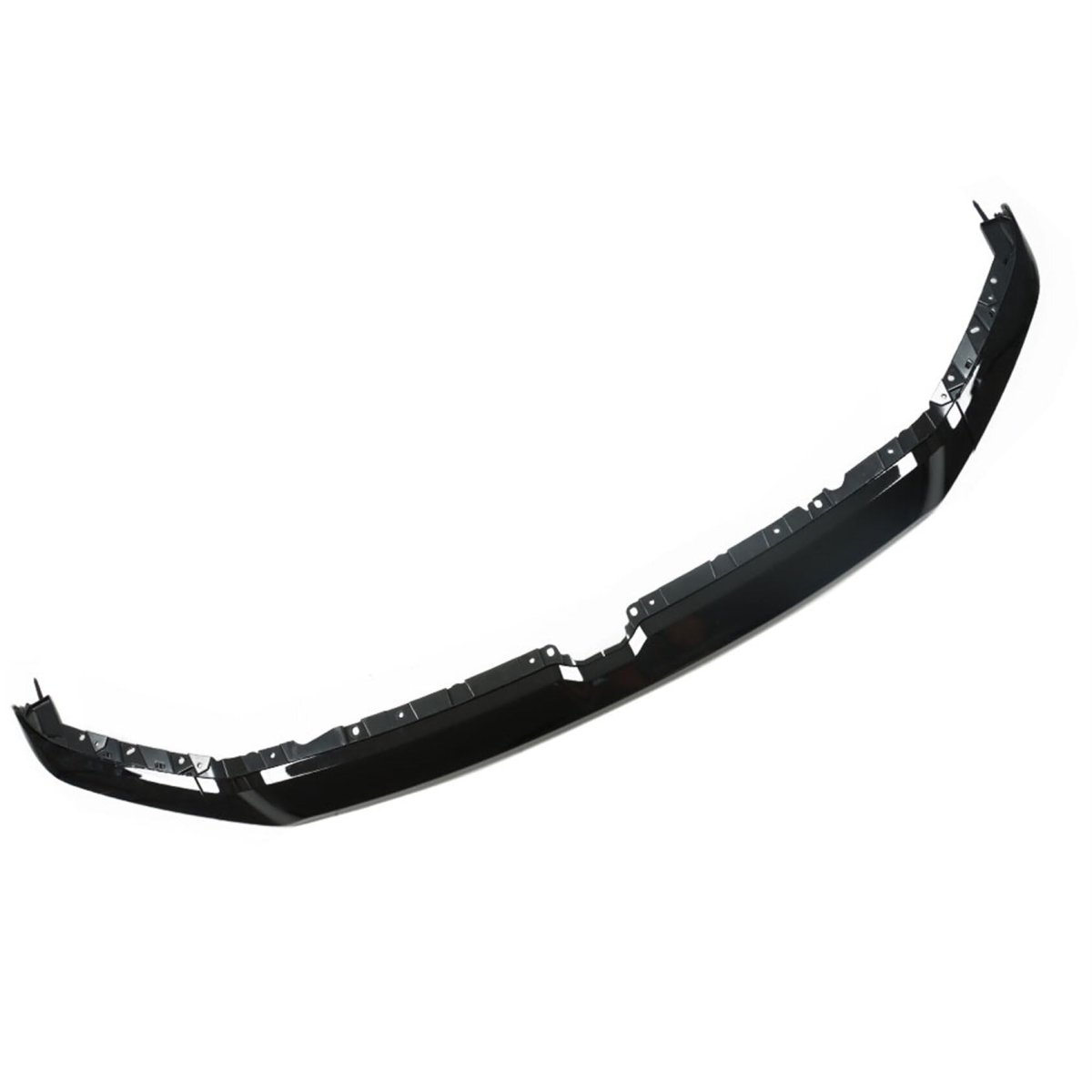 Grille Trim Molding With Brackets Gloss Black Front Upper Replacement For 2019-2022 Ram 1500
