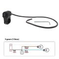 Waterproof Motorcycle 7 8 Handle Bar Headlight Fog Spot Light On Off On Switch Used For Igenerals Hazard Head Light And Power