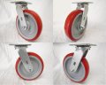 8 X 2 Swivel Caster Polyurethane Wheel 1000 Lbs Each Tool Box 4 