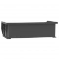 Akro-mils 30255 Akrobins Plastic Storage Bin Hanging Stacking Containers 11-inch X 16-inch 5-inch Black 6-pack 