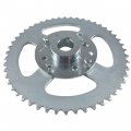 Cpvnqmdg Steel Go Kart Sprocket Hub For 1 Bore 4 Keyway Hardware Kit With20 Chain 50t Rear Drive 4 Hole Cart Mini Bike Silver 