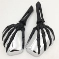 Smt-claw Skull Skeleton Hand Mirror Compatible With Kawasaki Ninja Vn 750 800 900 1500 1600 Black B00rw3rg78