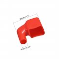 Uxcell Battery Terminal Insulating Rubber Protector Covers For 8mm 15mm Cable Red Black 2 Pairs