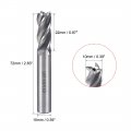 Uxcell 2pcs 10mm Shank X 22mm Straight Flat Nose End Mill Cutter Cnc Router Bits 4 Flute