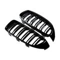 Glossy Black Front Kidney Grille Lh Rh For 14-17 Bmw F32 F33 F36 F82 F83 428i 435i Pre-lci