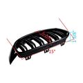 Glossy Black Front Kidney Grille Lh Rh For 14-17 Bmw F32 F33 F36 F82 F83 428i 435i Pre-lci