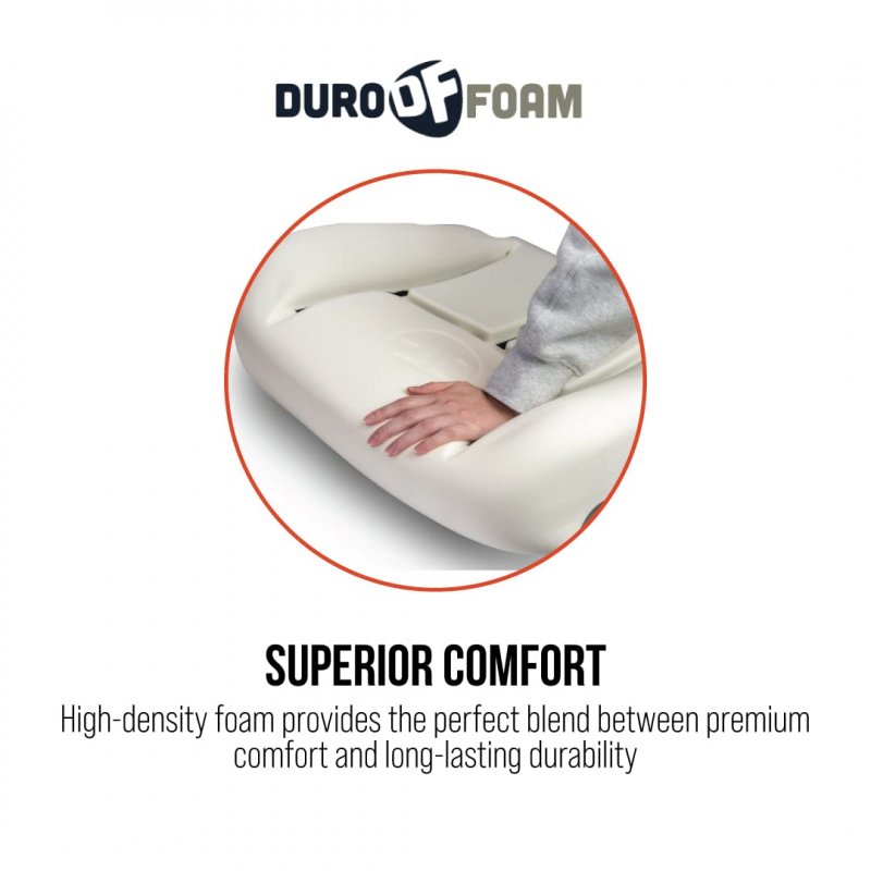 The Seat Shop Replacement Driver Bottom Foam Cushion For 1998-2002 Dodge Ram Quad Cab 2500 3500 And 1998-2001 1500 White