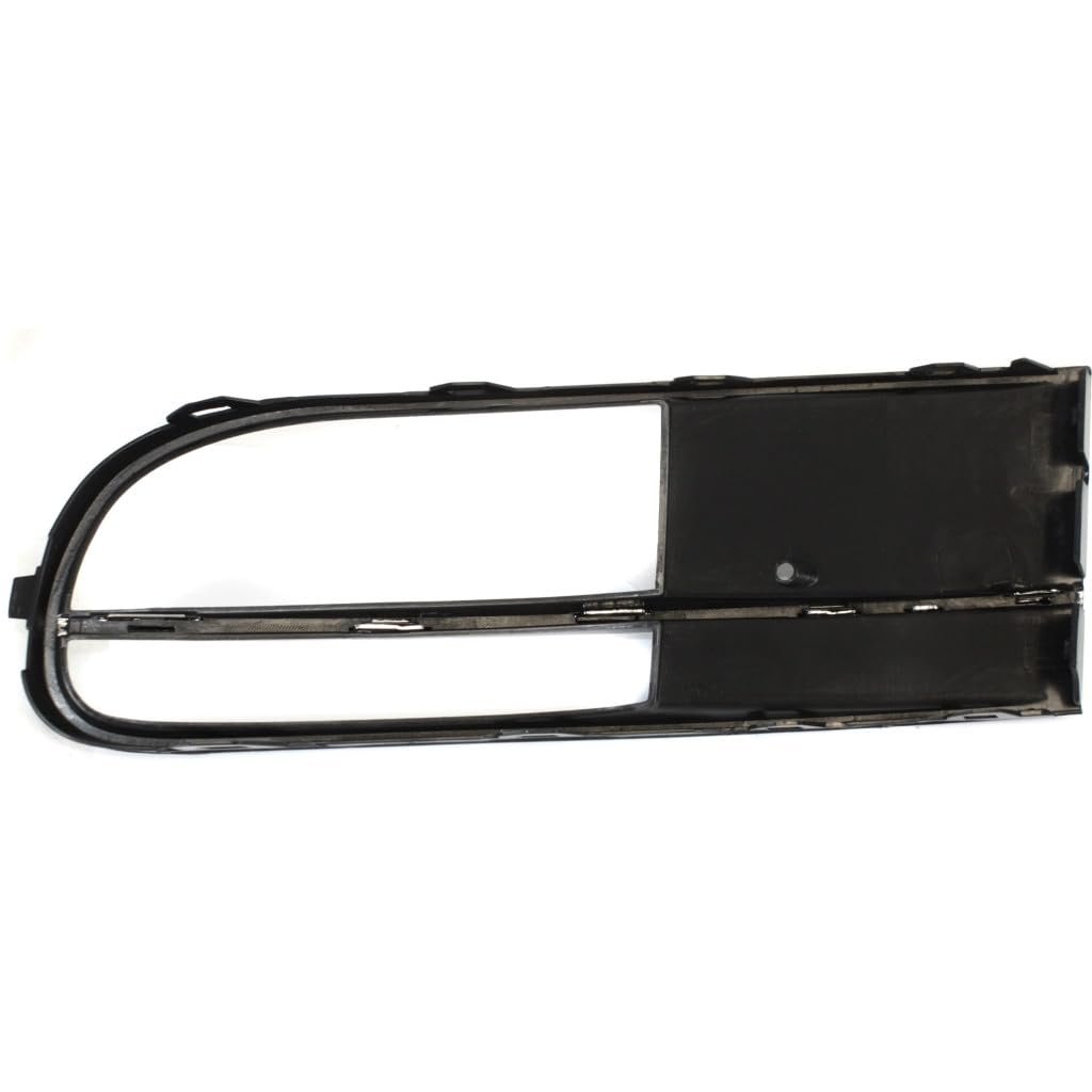 Fog Light Bezel For Volkswagen Beetle 2012 2019 Front Passenger Side Black Plastic With Chrome Center Strip Replaces Vw1039117