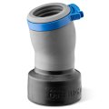 Dust Right Flexiport 1 25 In Id Quick Click Collector Adapter Non Slip Durable Port With Swivel And Elbow Design For Tangle