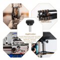 Uxcell 8pcs Round Knurled Thumb Screws M8 X 20mm Carbon Steel Zinc Plated Thread Thumbscrew Clamping Knob Screw For Quick