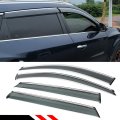 Fits For 2013-2018 Hyundai Santa Fe Xl Clip On Style Chrome Trim Window Visor Rain Guard Deflector