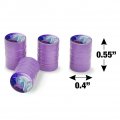 Majestic Unicorn Pink Purple Blue Tire Rim Wheel Aluminum Valve Stem Caps
