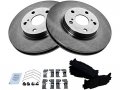 Front Semi Metallic Brake Pad And Rotor Kit 5 Lug Compatible With 2007-2017 Toyota Camry 