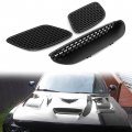 Ecotric Hood Bezel Vent Compatible With 2015-2018 Dodge Challenger Srt Hellcat 2019-2021 R T Scat Pack Black Replace For