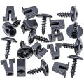 10 Sets T25 Torx Screw And Nylon Grommets Nut Kit For Vw Audi N90974701 811807577c Fender Liner Hood Liftgate Engine Bumper 