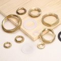 6pcs Brass Lock Nuts Pipe Fitting G3 8 Female Hexnut Flange Single Hole Faucet Lock Nut With Silicone Washer For Kitchen Basin 