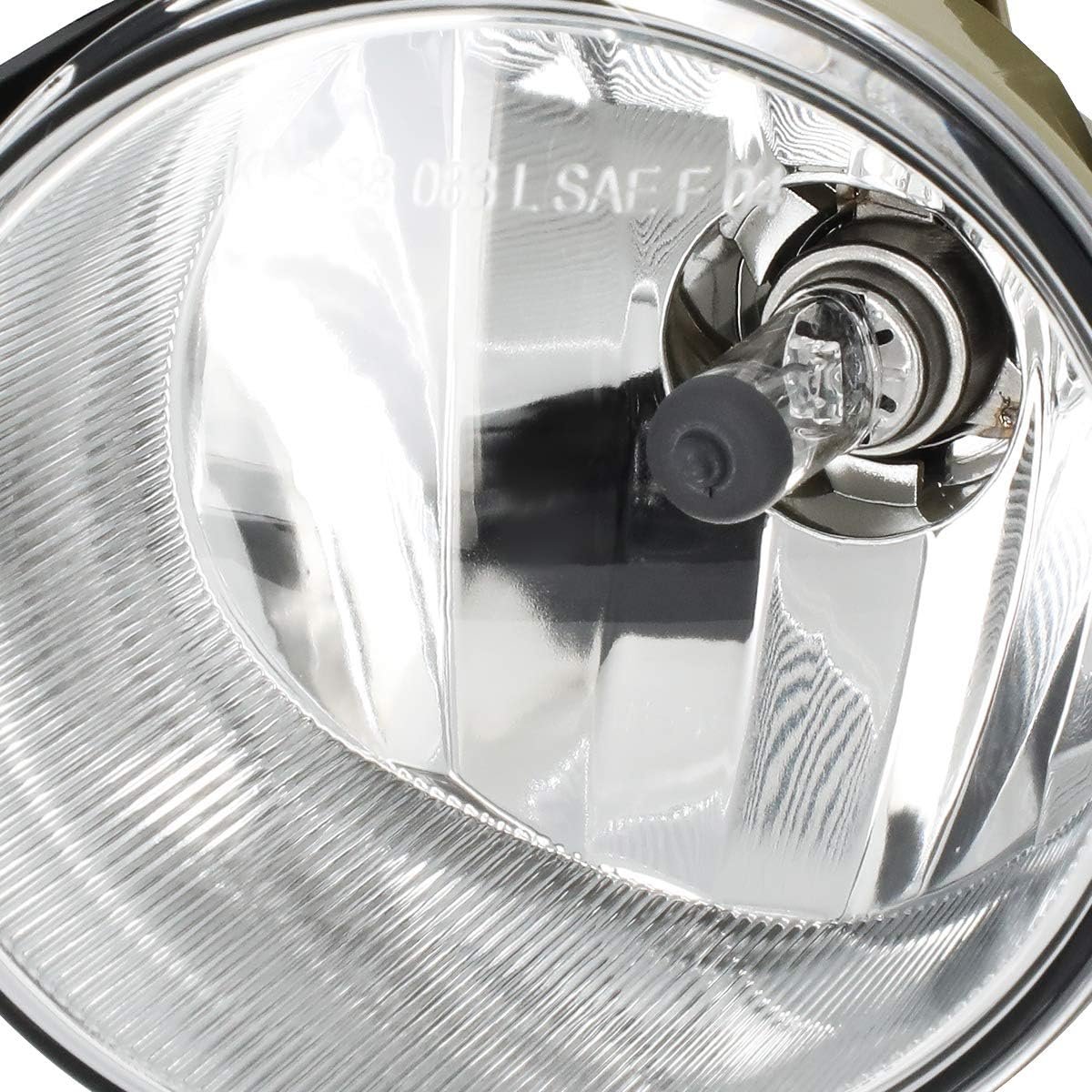 Fog Light For 2014 2015 Toyota 4runner 2016 Corolla 2018 Tacoma Driver Left Side H16 Halogen Bulb Chrome Housing Clear Lens