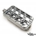 Httmt Mt216-127b- Motorcycle Cnc Dominator Cut Shifter Peg Compatible With H-d Heel Toe Flh Flt Flst Flhx Chrome