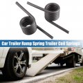X Autohaux 1 Pair Car Trailer Ramp Spring Coil Springs Left Right Side Replacement