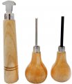 Jewel Tool 3 Pc Wooden Pusher Set Includes 4 75 Bezel Roller Square Prong 3 Groove Tip Ideal For Diy Beginners And 