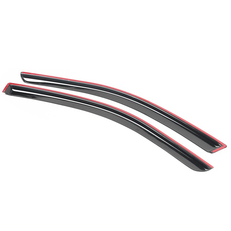 Window Visor For 2013-2017 Honda Accord 2dr Acrylic Smoke Tinted 2pcs Sun Rain Shade Guard Wind Vent Air Deflector By Ikon