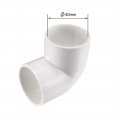 Uxcell 50mm Slip 90 Degree Pvc Pipe Fitting Elbow Coupling Connector 2 Pcs