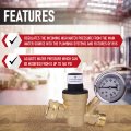 Rv Water Pressure Regulator With Gauge Universal Fit For Camper Trailer Adjustable Brass Body 3 4 In Threaded Connector
