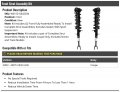 Front Strut And Coil Spring Assembly Kit 2 Piece Compatible With 2003-2007 Infiniti G35 Coupe Excludes Sedan Nsmo Track Models