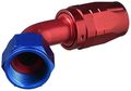 Fcm4085 Red And Blue Anodized Aluminum -12an 60 Degrees Elbow Fitting Swivel Hose One Piece Design For Improved Flow 