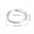 X Autohaux 2pcs Od 71 6mm To Id 60 1mm Aluminium Alloy Car Hub Centric Rings Wheel Bore Center Spacer