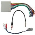 Stereo Radio Wiring W Antenna Adapter Harness With Rca Plug Wires Fit For Lincoln Mkx W Factory Nav 2007-2010 Igator Nav 