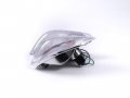 Motorcycle Front Turn Signals For Suzuki 98-06 Gsx750 Katana And Gsx600 White Checkered With Bulbs Waterproof 12v