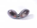 Motorcycle Front Turn Signals For Suzuki 98-06 Gsx750 Katana And Gsx600 White Checkered With Bulbs Waterproof 12v