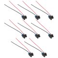Saihisday 8pcs 88861094 Fuel Injector Connector Pigtail Wire Replacement For Mini-delphi Multec 2 Replaces 15306160 88988814