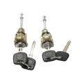 Door Lock Cylinder Pair For Toyota Tacoma 2005 To 2016 Driver And Passenger Side With Keys Replacement 6905204020 6905104020 