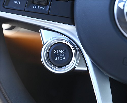 Abs Interior Start Engine Stop Button Trim Cover 1pcs For Alfa Romeo Giulia 2017