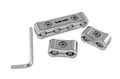 3pc Piece Chrome Billet Aluminum Spark Plug Wires Cables Separators Dividers Organizers Holders Kit Set For V4 V6 V8 Engine