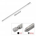 Uxcell 2 Pcs 5mm Ph2 Magnetic Phillips Screwdriver Bits 1 4 Inch Hex Shank 9 8-inch Length S2 Power Tool