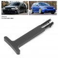 Qiilu Hood Release Handle Latch Pull Billet Aluminium Alloy For R32 Mk4 2004 Black