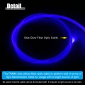 Acropix 1 5m 4 92ft 5mma 0 06 Car Pmma Side Glow Fiber Optic Cable Kita With Blue Led Aluminum Alloy Illuminator 12v 1w Guide