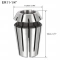Uxcell Er11 1 4 Spring Collet Chuck For Cnc Engraving Machine Lathe Milling Tool