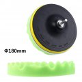 Estink 7 Inch Polishing Sponge Pad Polishers Grid Pad Waxing Kit Set M14 Drill Adapter For Auto Car Detail Cleaning Products