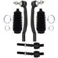 6pcs Front Outer Tie Rod End Steering Rack Boot For 2001-2002 Volvo V70 2003-2007 Xc70 2003-2014 Xc90 