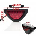 High Power Custom F1 Style 12 Led 3 8 1cm Clamp Flash Mount Strobe 3rd Third Blinking Triangle Tail Lamp Brake Stop Light Red