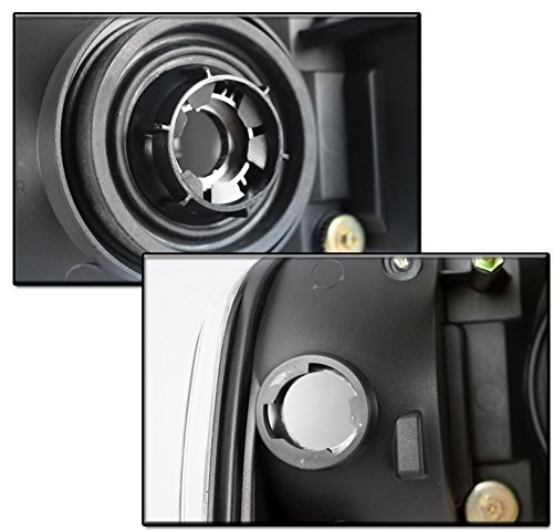 1994-2001 Dodge Ram Crystal Headlights Black With Bumper Fog Lights Chrome