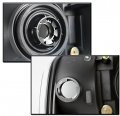 1994-2001 Dodge Ram Crystal Headlights Black With Bumper Fog Lights Chrome