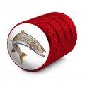 Lake Trout Fishing Valve Stem Caps For Tire Rim Wheel Aluminum Red