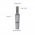 Uxcell Square Nose End Mill 15mm Cutting Dia P35 Tungsten Carbide Tip 3 Straight Flutes Milling Cutter With Mt2 Morse Taper